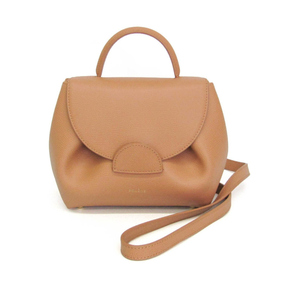 POLÈNE Numéro Un Nano Women's Leather Shoulder Bag Light beige